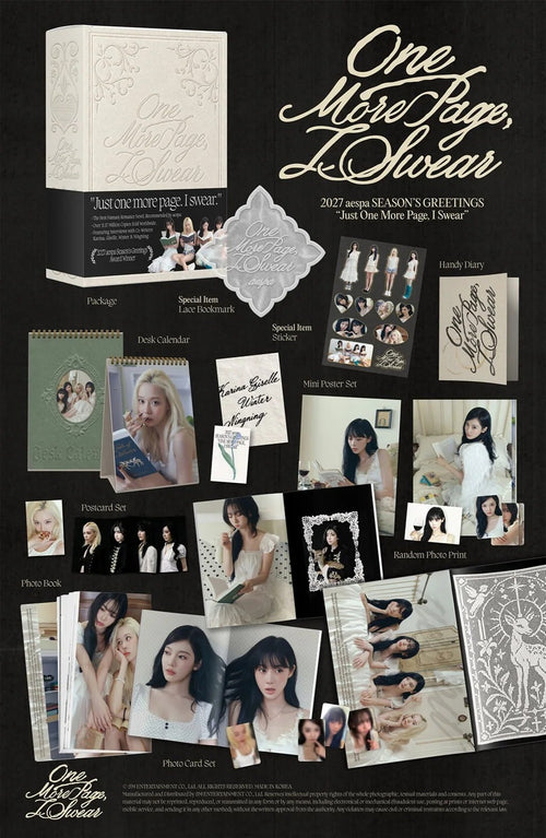 Contents preview of Aespa's 2027  Seasons Greetings
