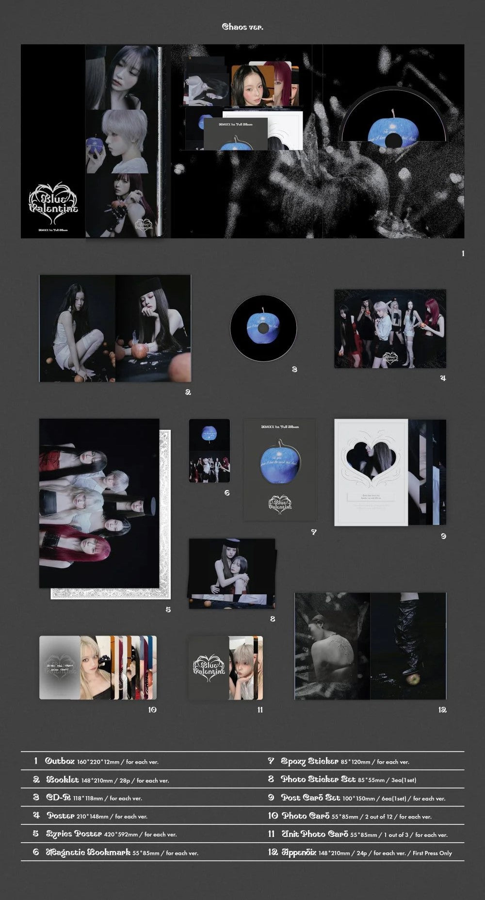 Collage of album cover images with text and album art on a dark background