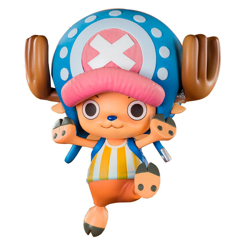 Colorful figurine with a distinctive hat on a white background