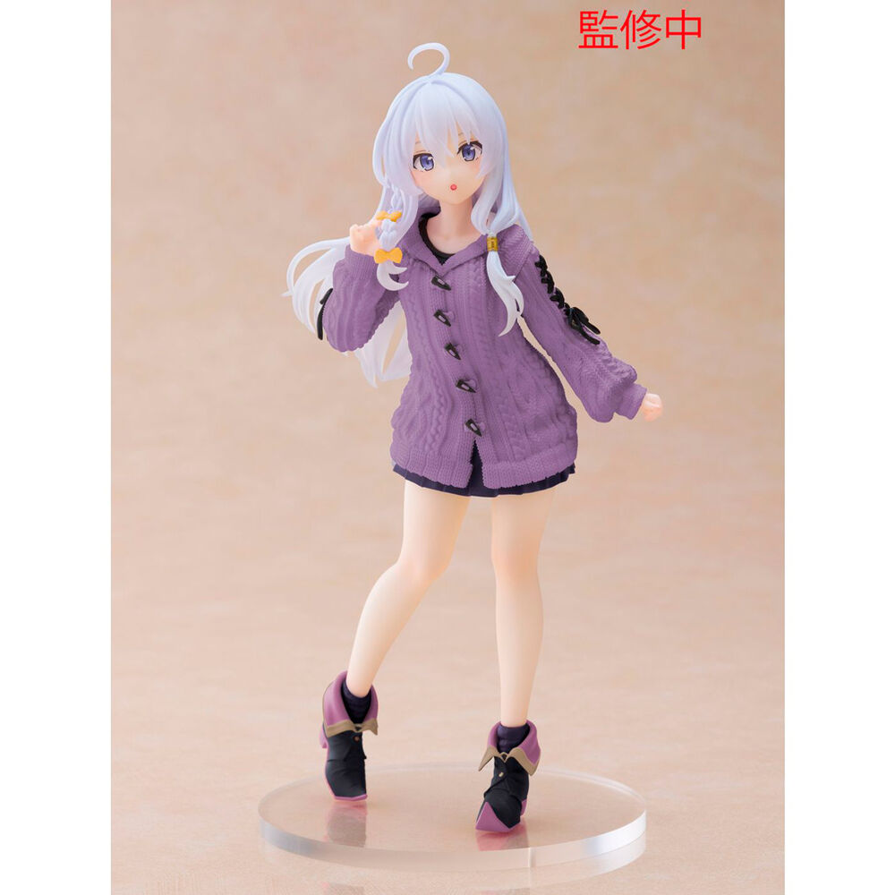 Anime figure with white hair in a cute pose