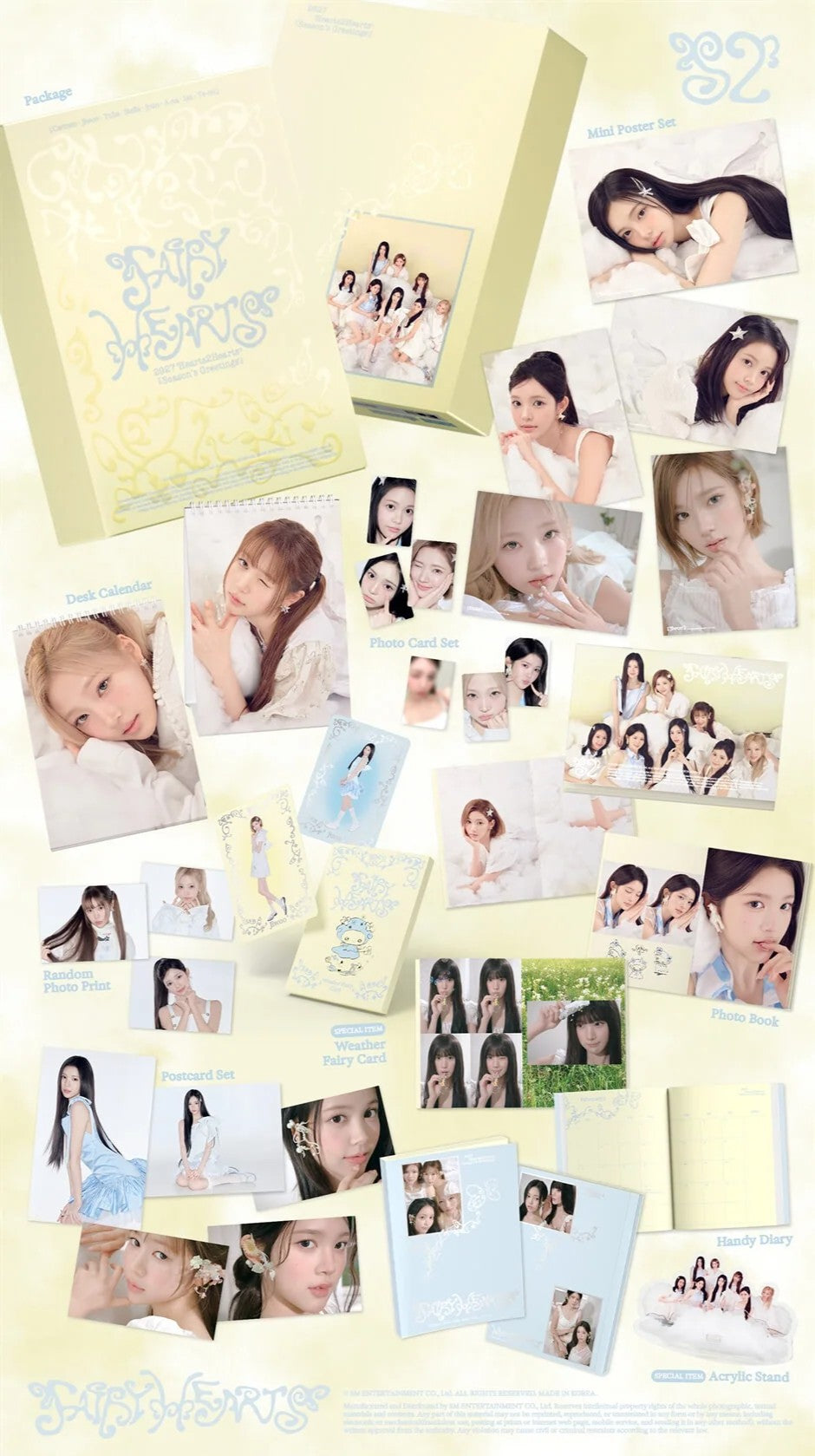Contents of Hearts2Hearts 2027 Seasons Greetings 