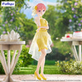 Anime character figurine in a yellow dress standing in a garden setting with 'Fur Ryu' branding.