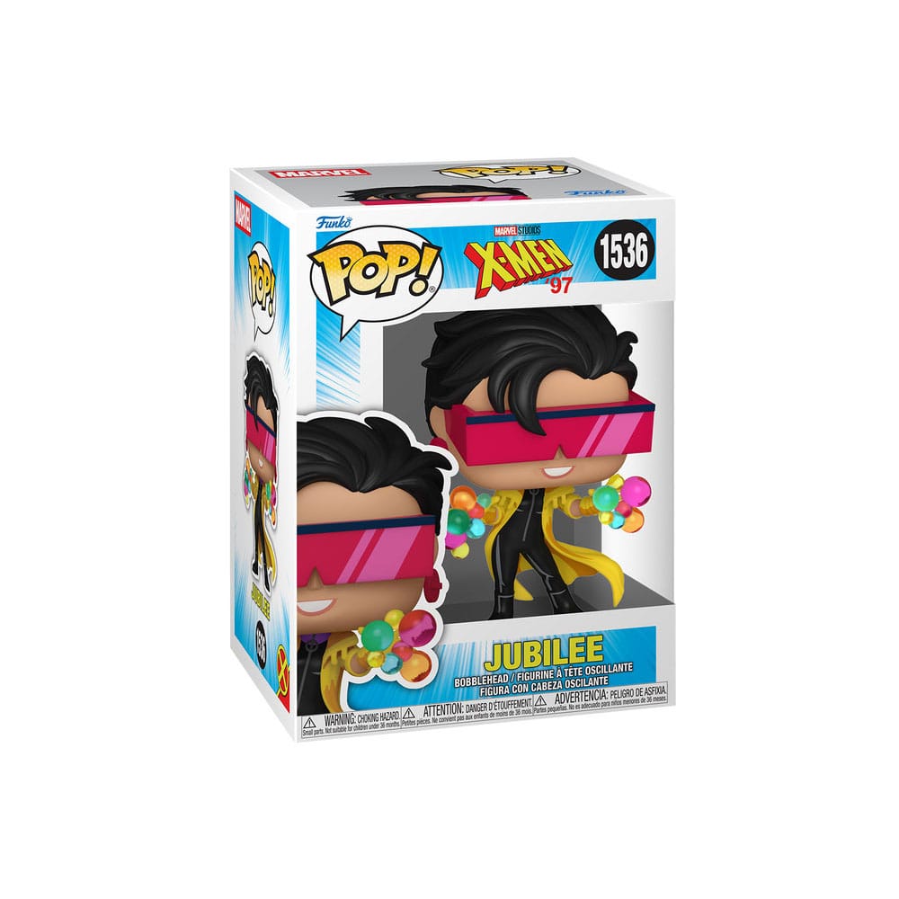 Funko Pop! Marvel X-Men Jubilee figure packaging on a white background