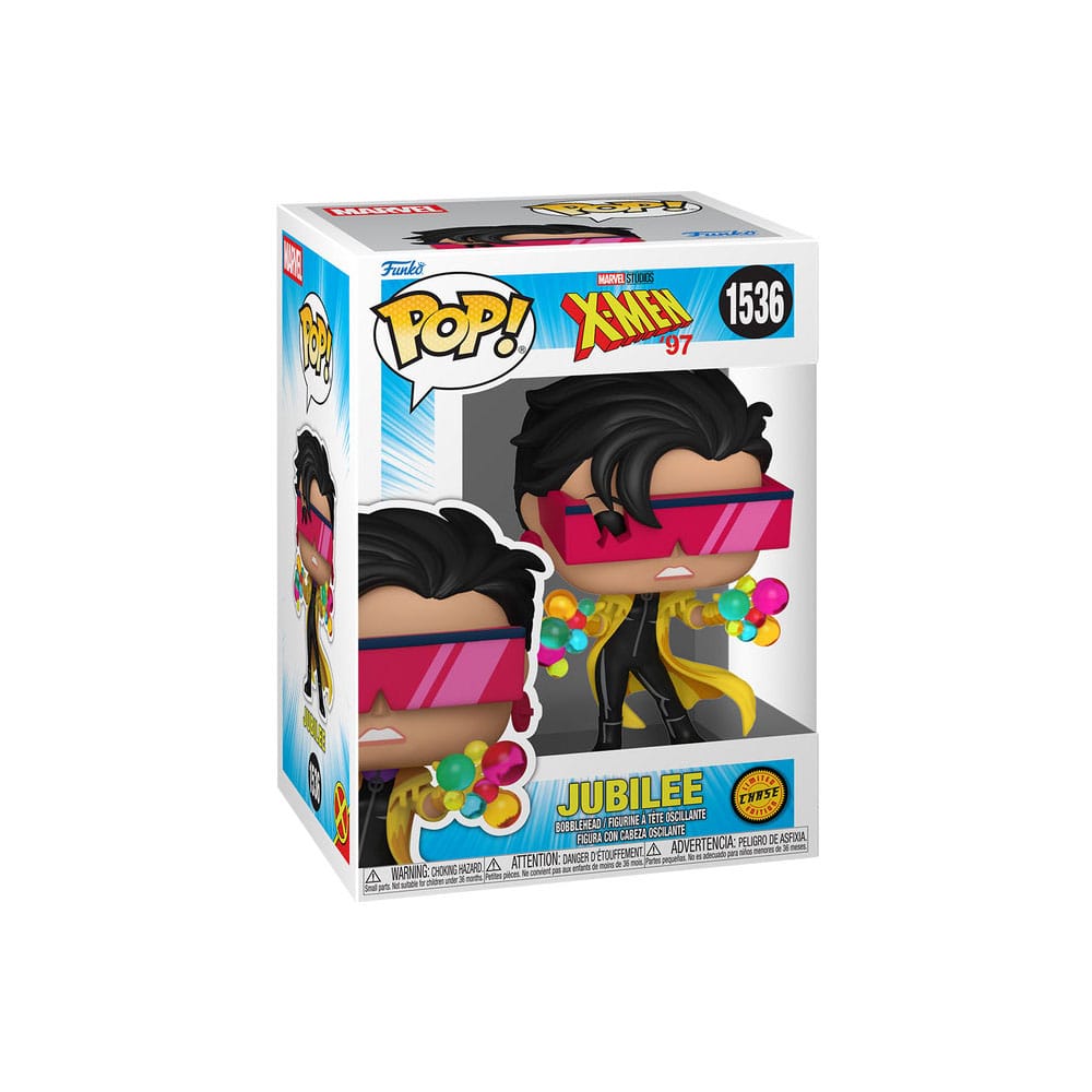 Funko Pop! Marvel Jubilee figure packaging on a white background