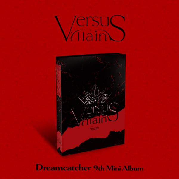 Dreamcatcher 9th Mini Album 'Versus Villain' on a red background