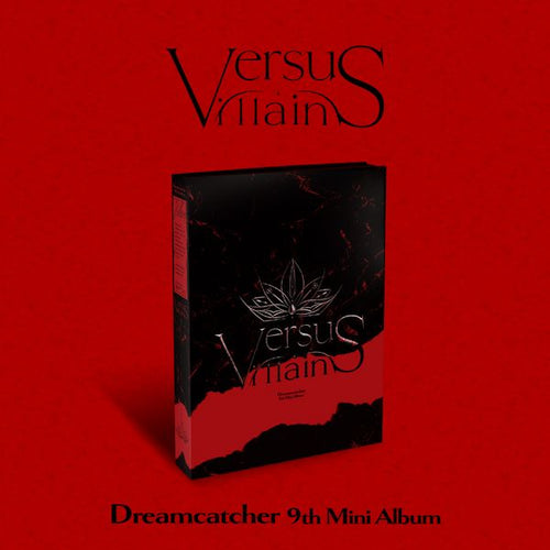 Dreamcatcher 9th Mini Album 'Versus Villain' on a red background
