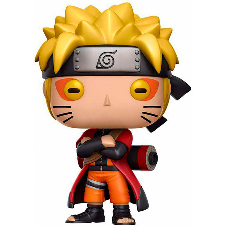 Funko Pop! vinyl figure of a character with spiky yellow hair and orange outfit on a white background