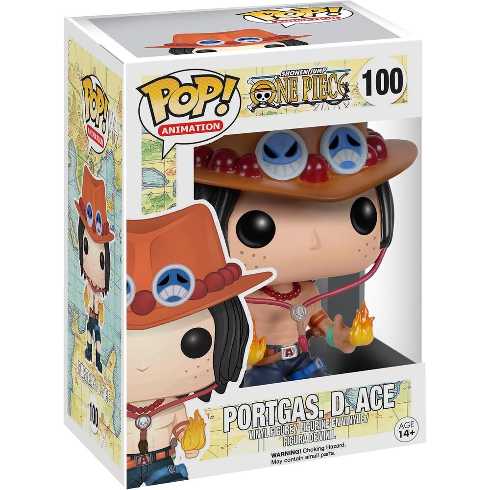 Funko Pop! vinyl figure packaging of Portgas D. Ace from One Piece