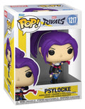 Funko Pop! Psylocke figure packaging with Marvel Rivals branding