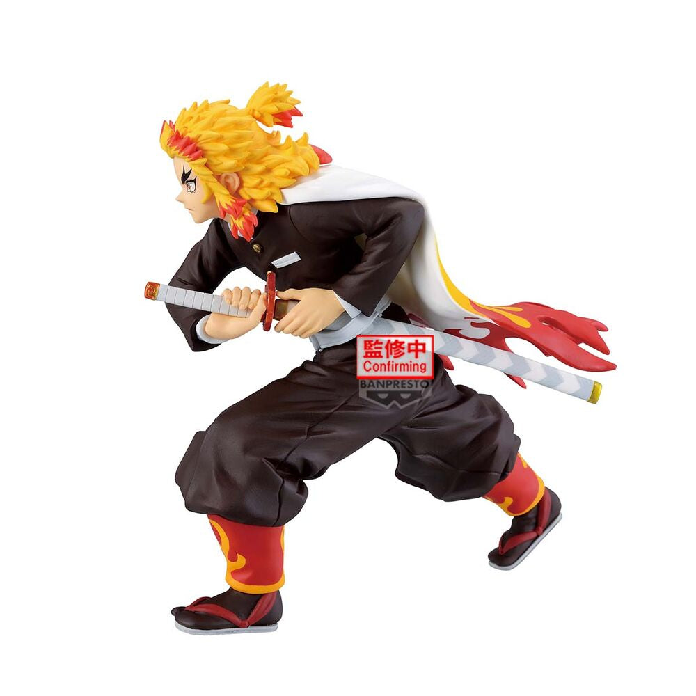 Action figure of a character in a dynamic pose with a sword on a white background