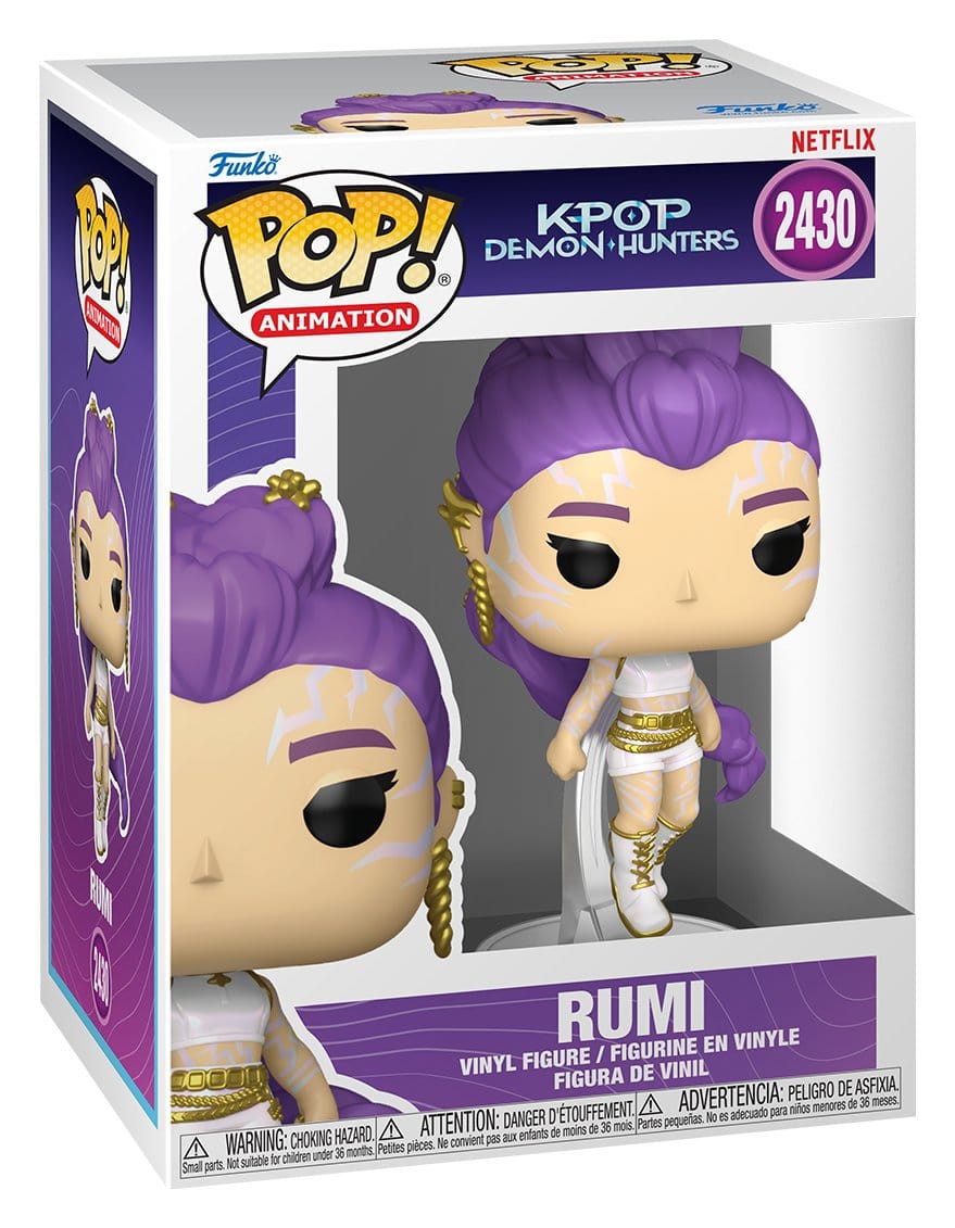 Funko Pop! vinyl figure packaging for Rumi from K/POP Demon Hunters on Netflix