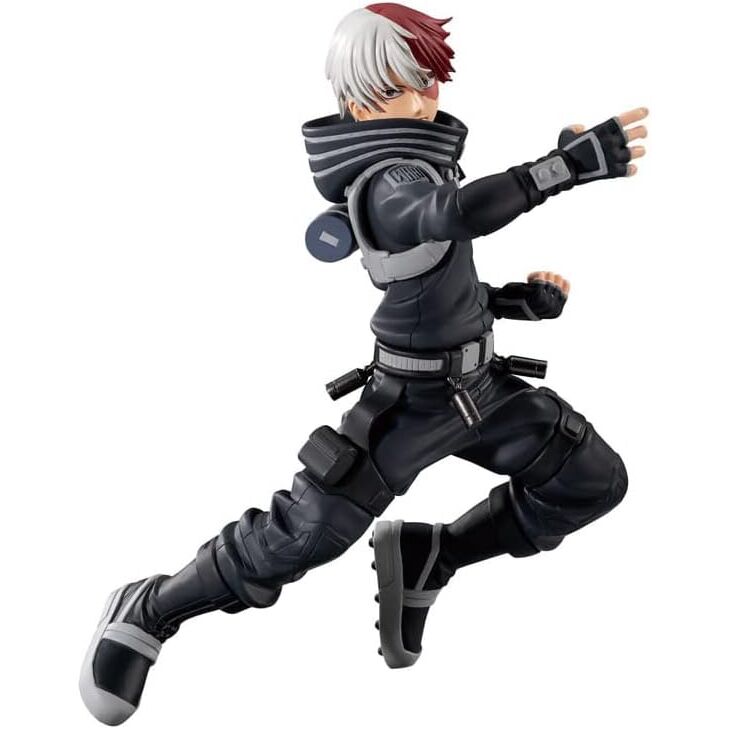 Action figure in dynamic pose on a white background