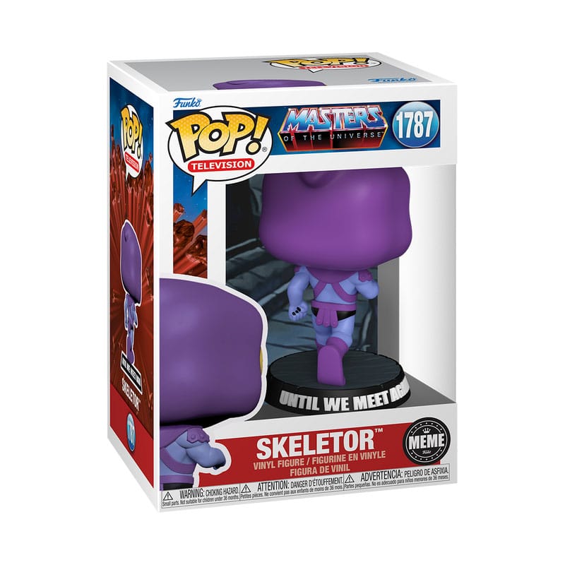 Funko Pop! Skeletor figure packaging from Masters of the Universe series