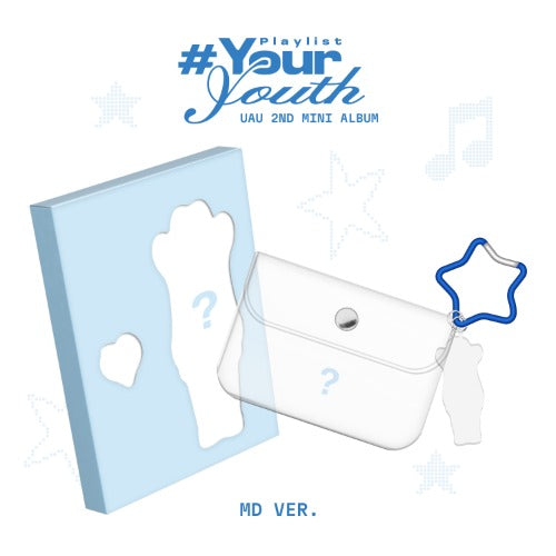 Album packaging for 'Playlist Your Youth' with a blue and white design.