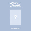Album cover with '#YourYouth' text and a question mark on a light blue background