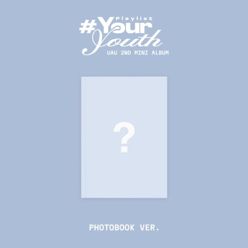 Album cover with '#YourYouth' text and a question mark on a light blue background