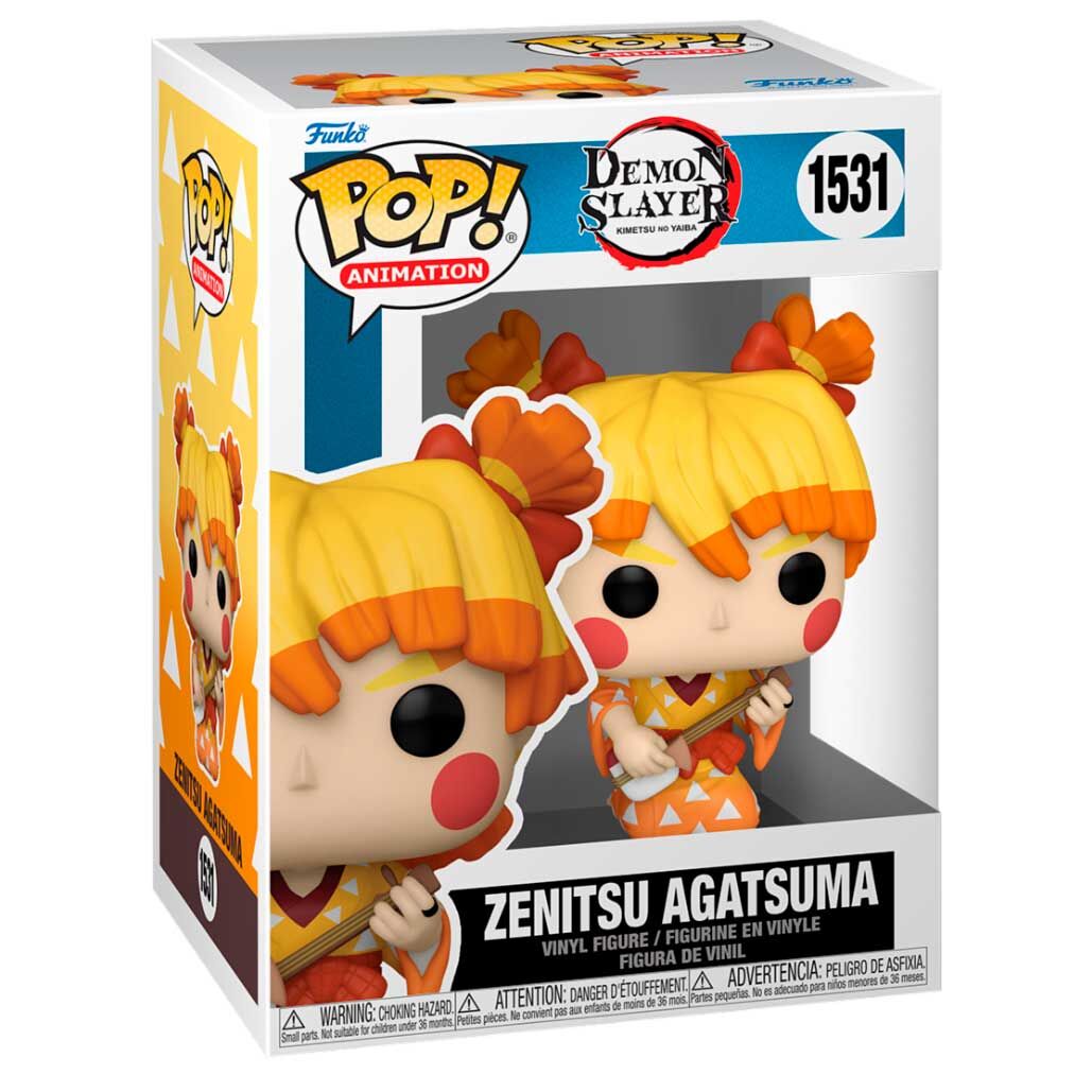 Funko Pop! vinyl figure packaging for Zenitsu Agatsuma from Demon Slayer