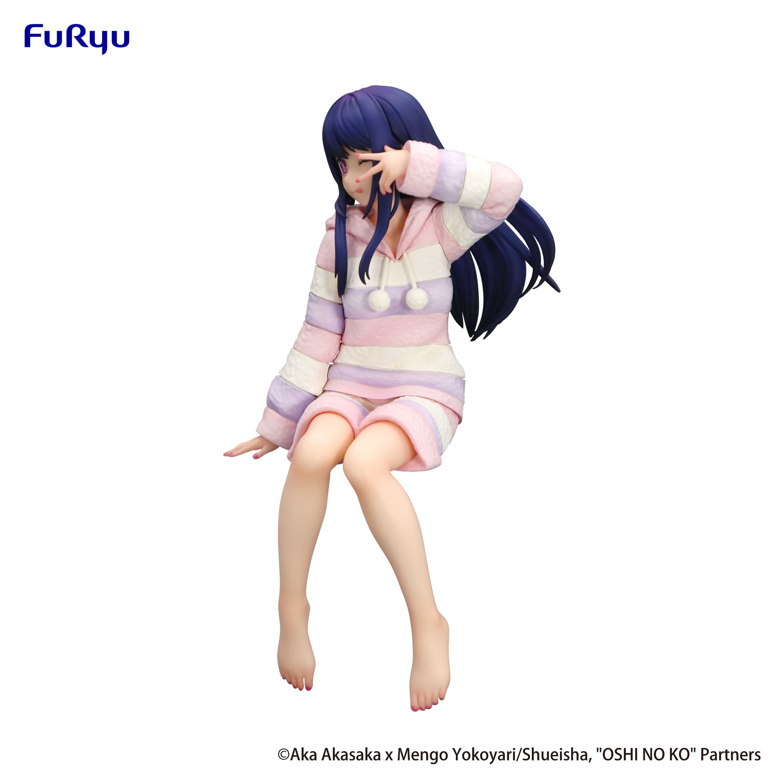Figurine of a character in a striped outfit with a white background, featuring the Fur Ryu brand.