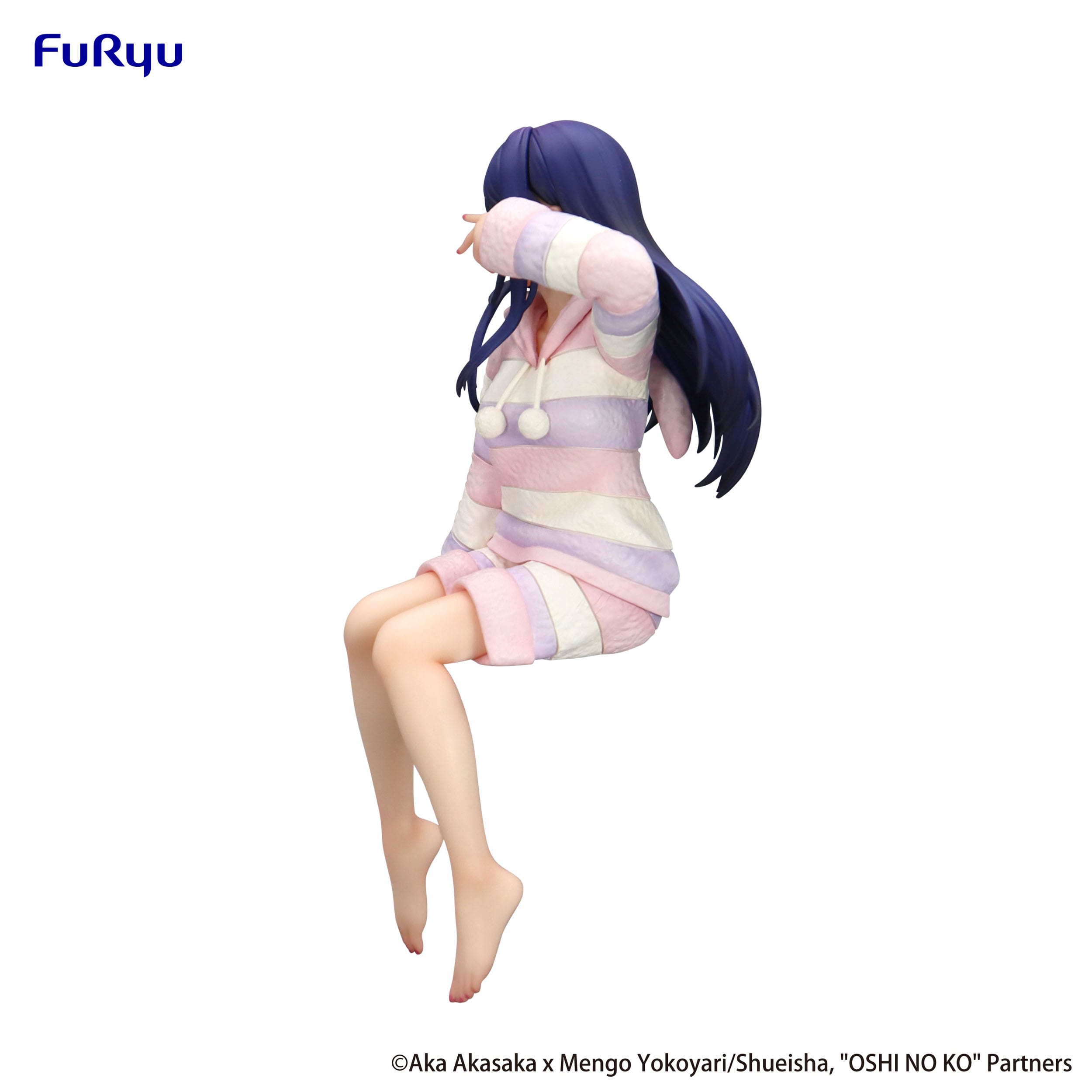 Figurine of a character in a colorful outfit with Furyu branding.