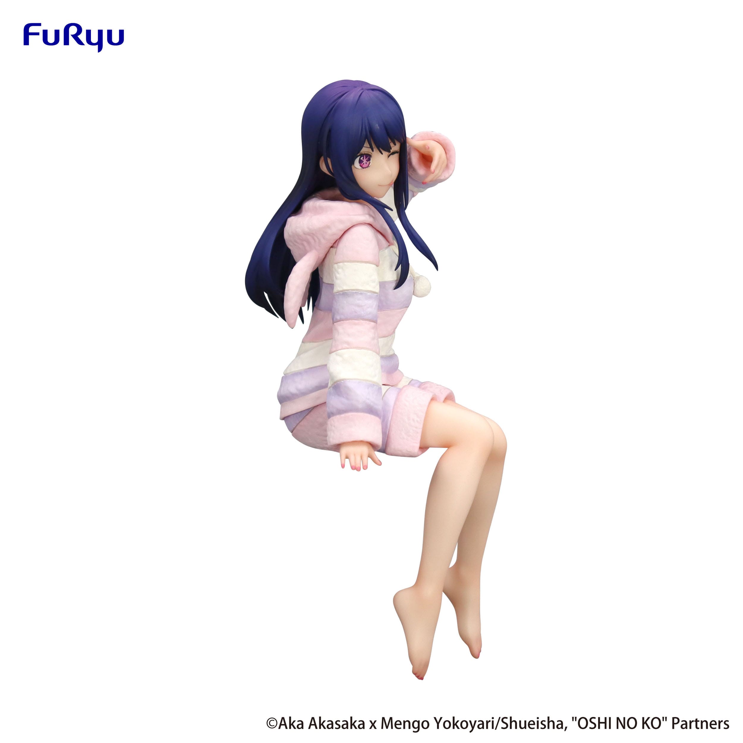 Figurine of a character in a pastel outfit with Furyu branding on a white background